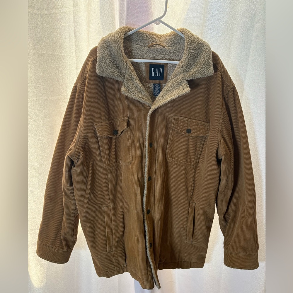 Vintage Gap Sherpa Corduroy Jacket 90’s Y2K Size XL Men’s GVC‎